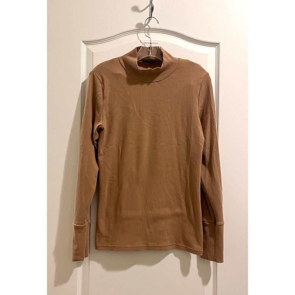 J. Crew Ribbed Mockneck Top